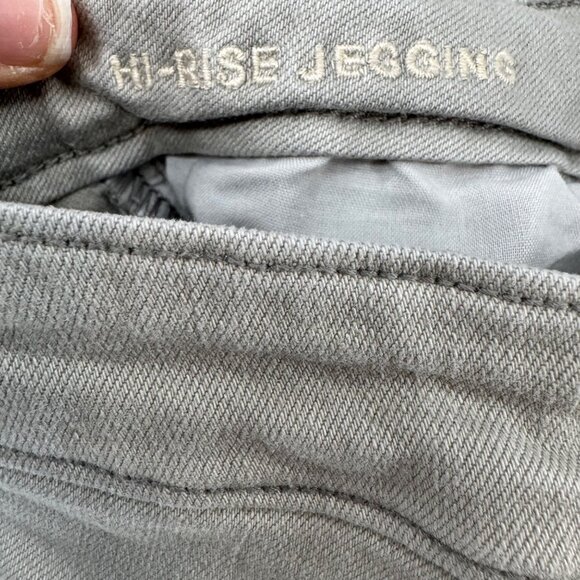 American Eagle Hi Rise Jeggings Jeans Womens Light Grey Super Stretch Sz 6 26x27 - Picture 7 of 12